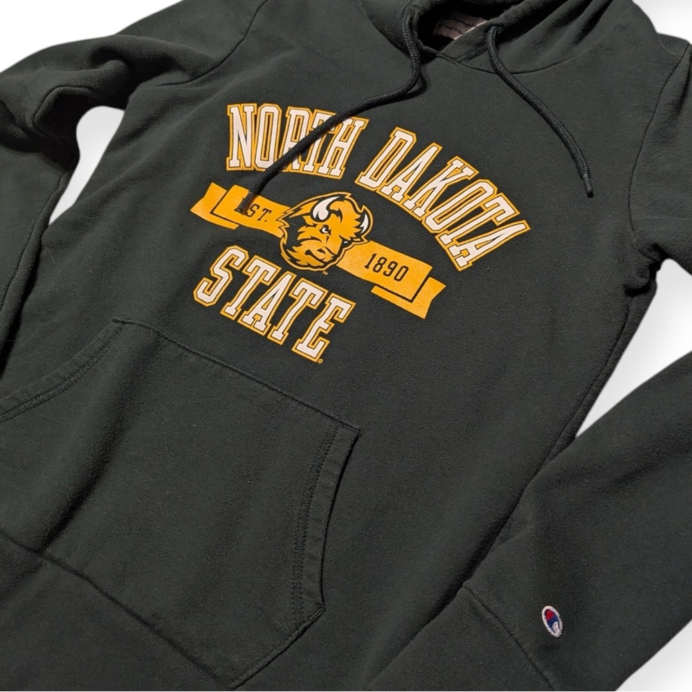 CHAMPION North Dakota State University NDSU Bison Hoodie Sweatshirt, Medium - Picture 3 of 8